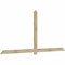 Ekena Millwork Eugene Rough Sawn Timber Gable Bracket, Douglas Fir, 108"W x 49"H x 2"D x 4"F, 11/12 Pitch GBW108X49X0204EUG00RDF - alternate 5